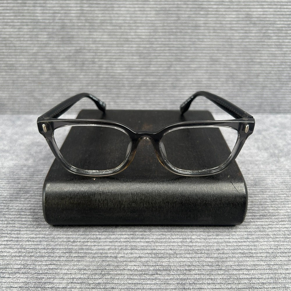 Tory Burch TY 2152U Smoke Grey Square Y2k Eyeglasses Chain Link Detail 53-18-140